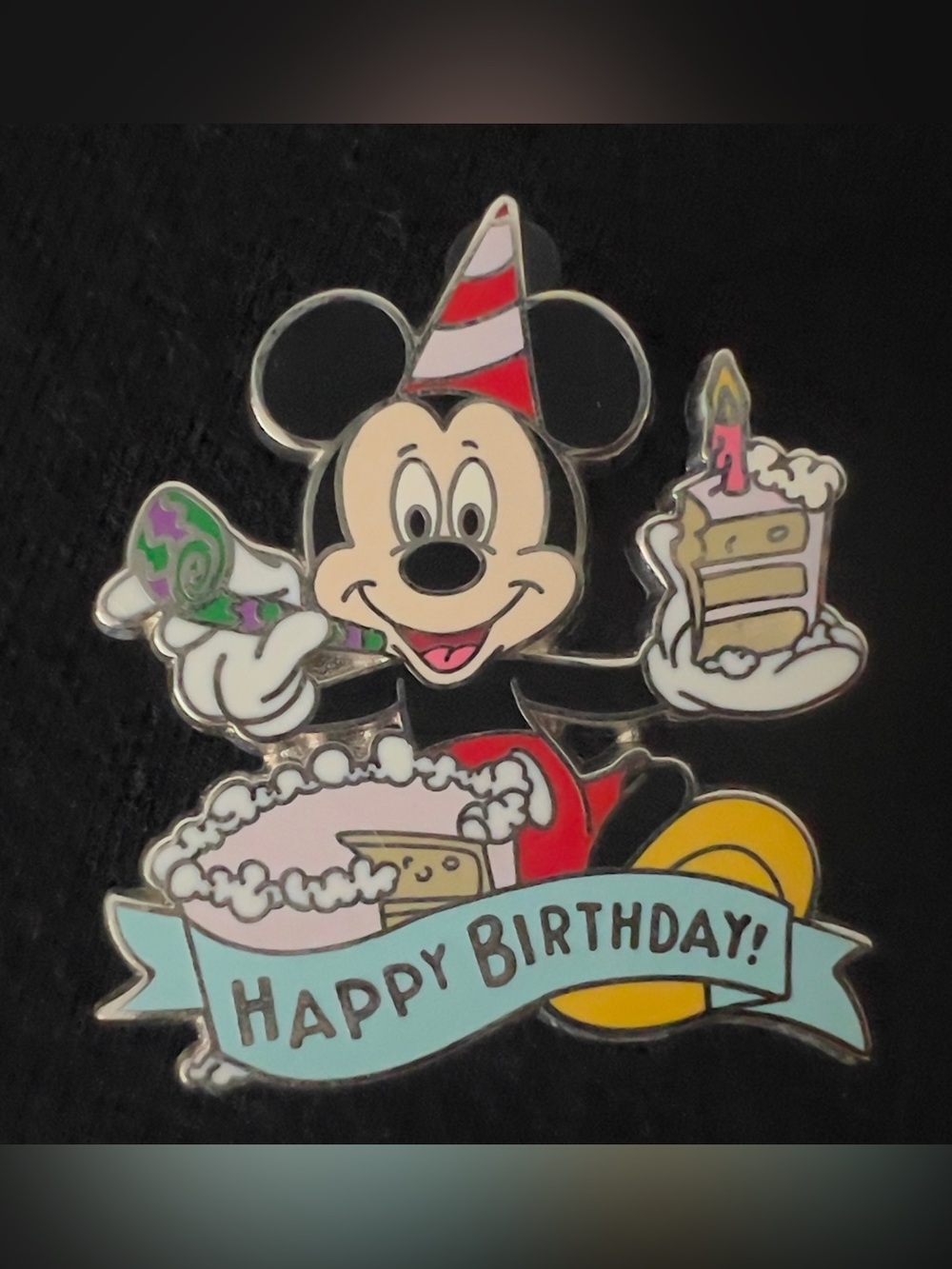Mickey Mouse Happy Birthday Pin
